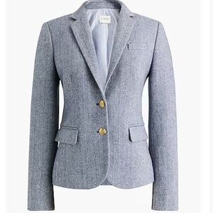 J Crew Factory Navy Houndstooth Blazer
